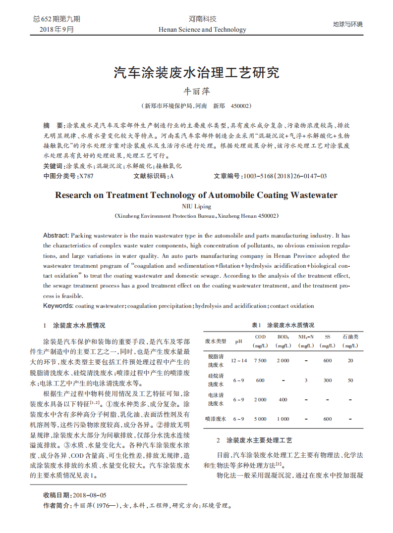 汽車涂裝廢水治理工藝研究_00.png