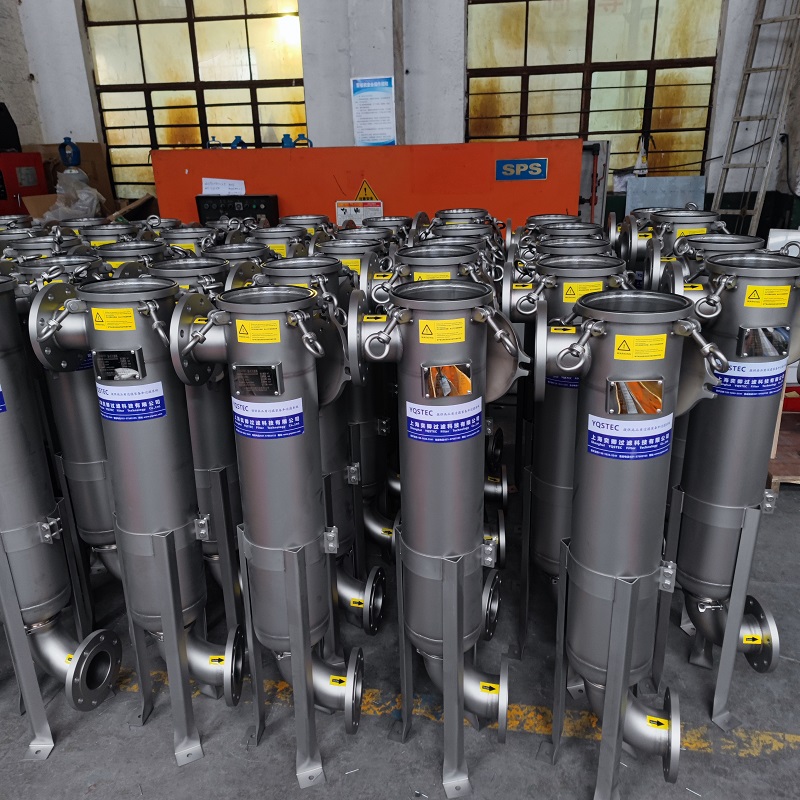DSP40-DN100非標(biāo)高腿款袋式過濾器